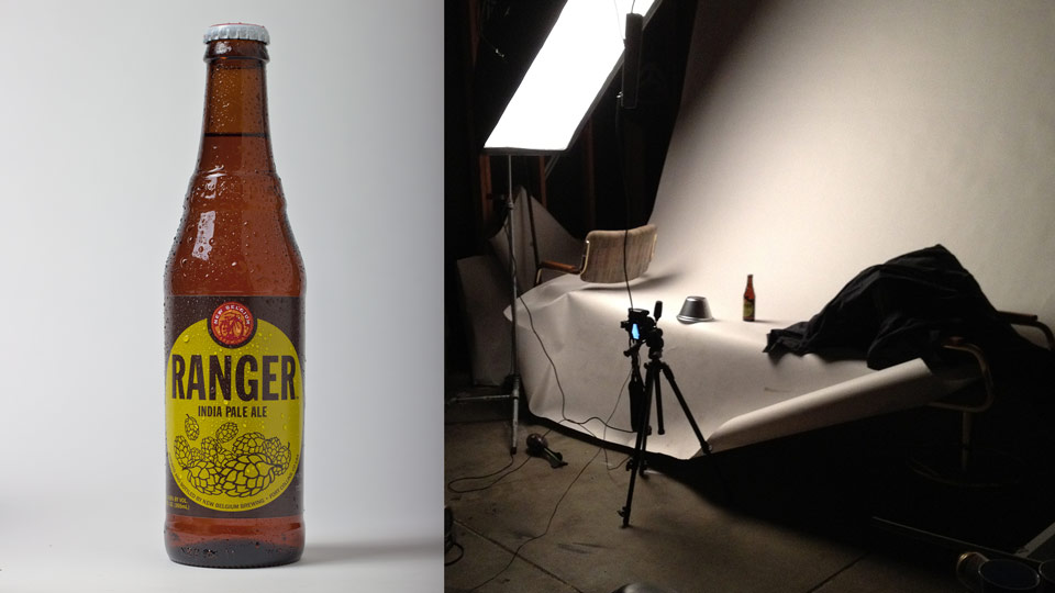 Bottle photography shoot